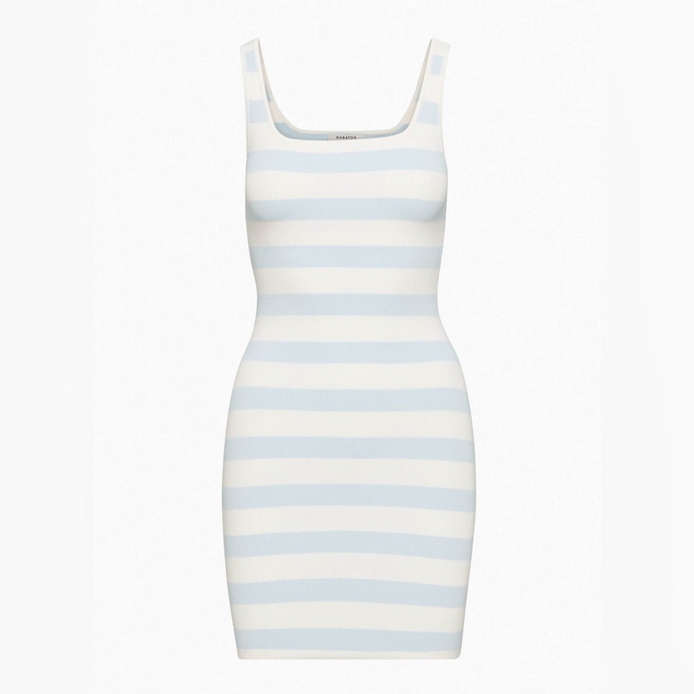 Aritzia Babaton Contour Striped Tank Dress size L